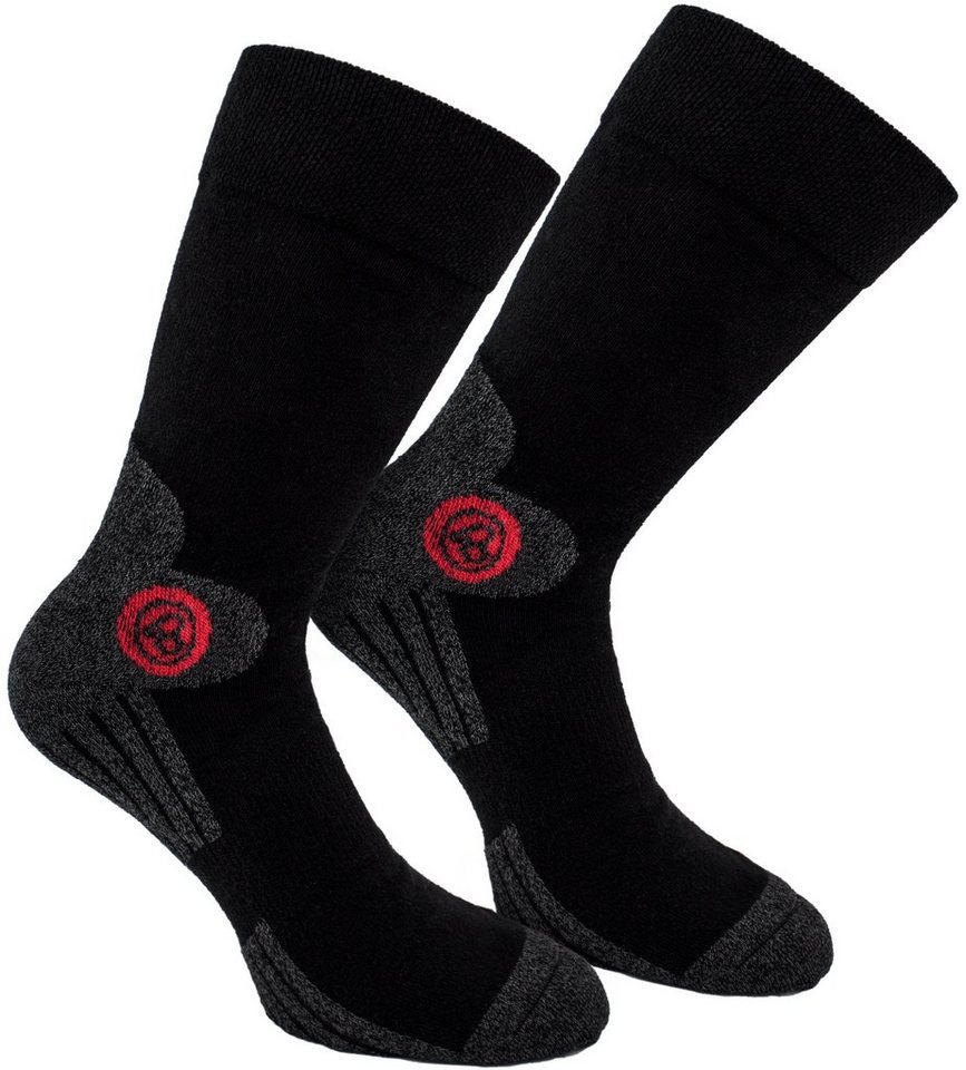 BRUBAKER Wandersocken Unisex Funktionssocken Trek-Power (4-Paar, mit Dynamic Fit Technologie) für Trekking, Wandern, Hiking und Laufen von BRUBAKER