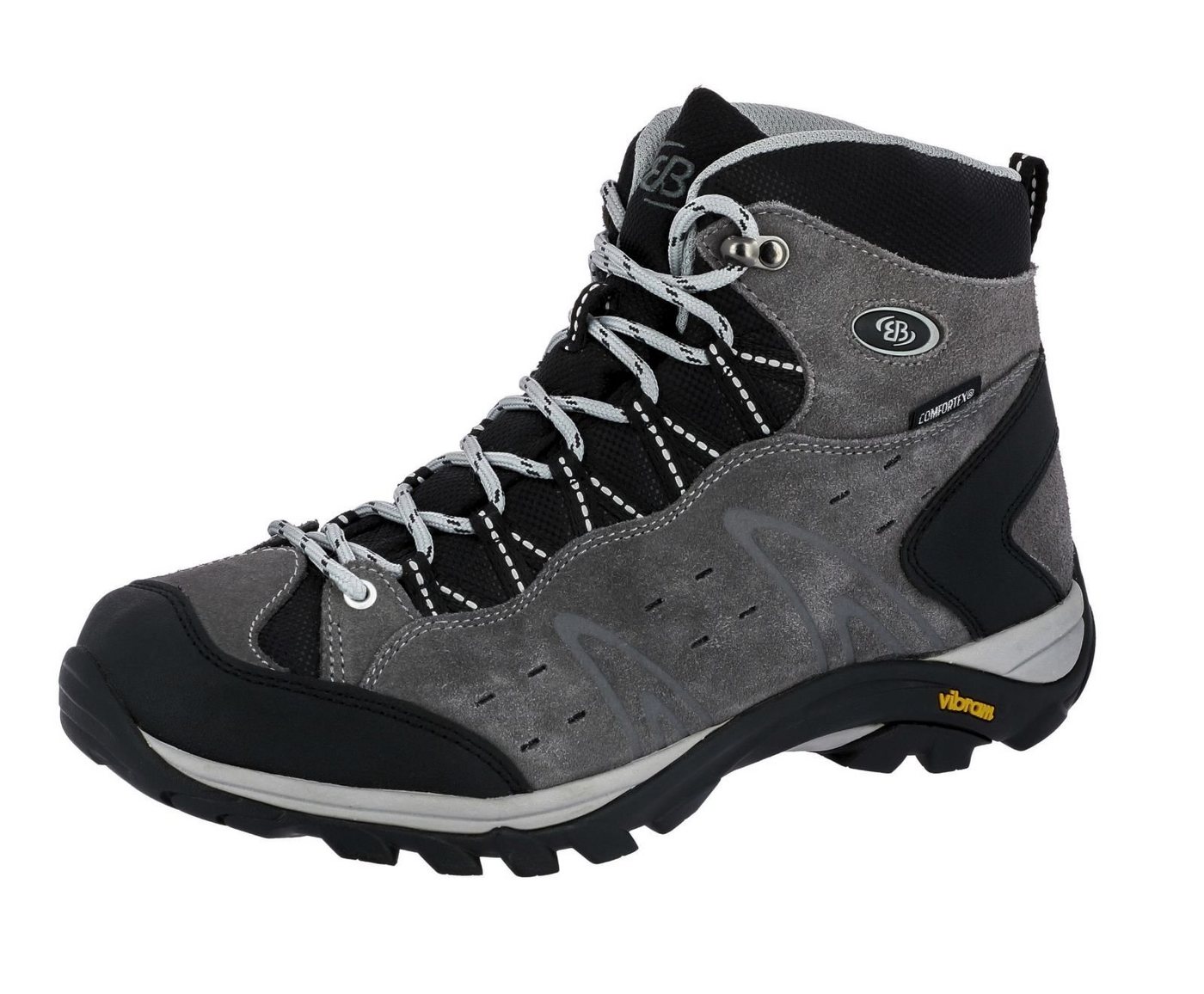 BRÜTTING Trekkingstiefel Herren Vibram MOUNT BONA HIGH grau 40 Trekkingschuh von BRÜTTING