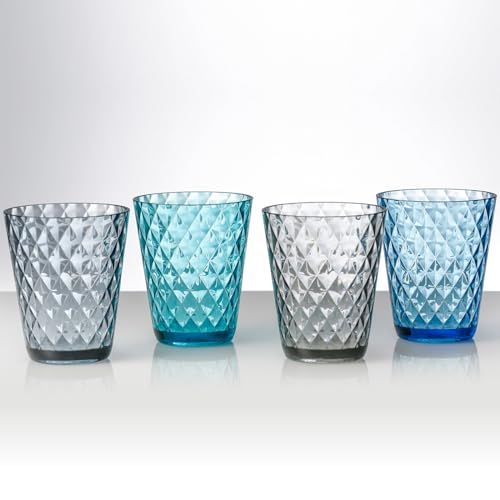 BRUNNER Camping Glas 4er Set Trinkglas Diamond Wasser Gläser Bruchfest 300 ml BRUNNER Camping Glas 4er Set Trinkglas Diamond Wasser Gläser Bruchfest 300 ml von BRUNNER