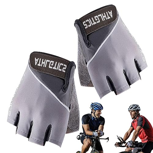 Handschuhe zum Gewichtheben, Atmungsaktive Nylon Trainingshandschuhe, rutschfeste Fitnesshandschuhe, Halbfinger, schweißfreier Handflächenschutz, Rutschfester Trainingshandschuh für Training, Gesäß von BSEID