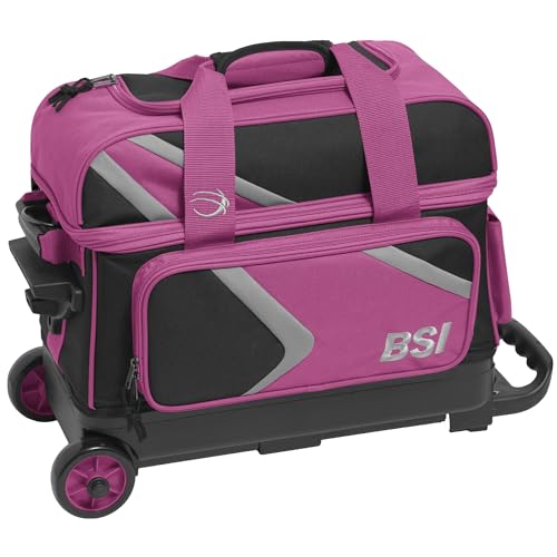 BSI Dash Double Roller Bowlingtasche Pink/Schwarz/Grau BSI Dash Double Roller Bowlingtasche Pink/Schwarz/Grau von BSI BOWLER'S SUPERIOR INVENTORY, INC