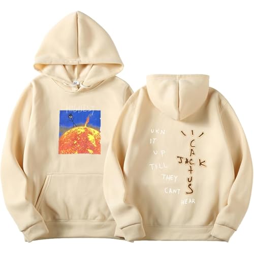 BSJTNFG Hip Hop Sänger Travi SCO Gedruckt Oversized Hoodie Kaktus Jack Cartoon Sweatshirt, Herbst Und Winter Kapuzenpullover Unisex Casual Jacke-color1||XXS von BSJTNFG