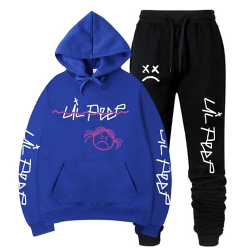 BSJTNFG Neu L Peep Hoodie Und Hose Set Männer Rap Hiphop L Peep Männer Cool Print Hip Hop Tops Hoodie Und Hose Set Männlich FEMA-color6||XXL von BSJTNFG