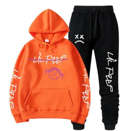 BSJTNFG Neu L Peep Hoodie Und Hose Set Männer Rap Hiphop L Peep Männer Cool Print Hip Hop Tops Hoodie Und Hose Set Männlich FEMA-color8||3XL von BSJTNFG