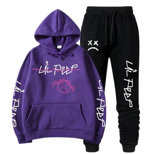 BSJTNFG Neu Peep Hoodie Und Hose Set Männer Rap Hiphop L Peep Männer Cool Print Hip Hop Tops Hoodie Und Hose Set Männlich FEMA-color1||4XL von BSJTNFG