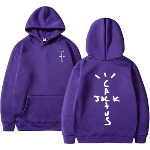 BSJTNFG Travi SCO Hoodie Für Männer Und Frauen Frühling Und Herbst Hip Hop Sweatshirt, Reversible Kaktus Jack Graffiti Pullover Casual Plus Size Jacke-color3||3XL von BSJTNFG