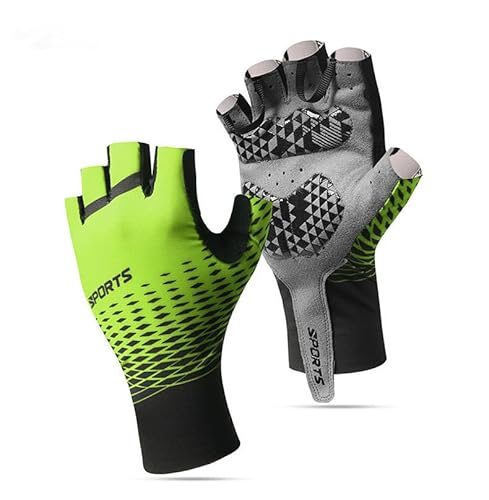 BSLVWG Halbfinger Fahrradhandschuhe Gel gepolsterte Fahrradhandschuhe Anti-Rutsch Stoßdämpfende Hand Schützen Fingerlose Sommer Fahrrad Kurze Handschuhe für Rennrad,MTB,Männer,Frauen (Grün, XXL) BSLVWG Halbfinger Fahrradhandschuhe Gel gepolsterte Fahrradhandschuhe Anti-Rutsch Stoßdämpfende Hand Schützen Fingerlose Sommer Fahrrad Kurze Handschuhe für Rennrad,MTB,Männer,Frauen (Grün, XXL) von BSLVWG