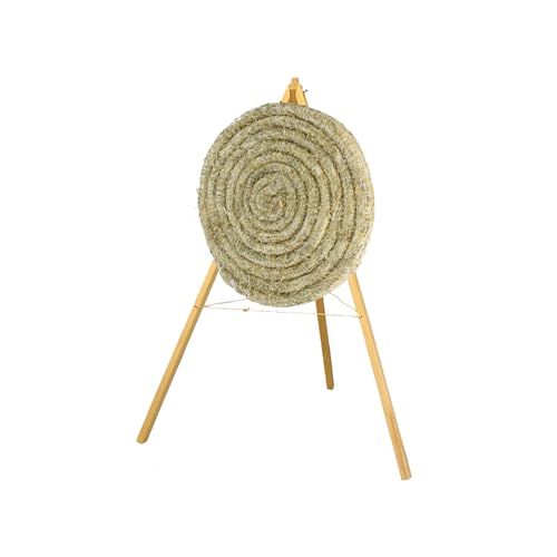 Runde Strohscheibe Deluxe - Ø 80 cm x 8 cm - Zielscheibe - Farbe: Natur + Holzständer S140; Zubehör für Bogenschießen, Pfeil und Bogen, Bogensport Runde Strohscheibe Deluxe - Ø 80 cm x 8 cm - Zielscheibe - Farbe: Natur + Holzständer S140; Zubehör für Bogenschießen, Pfeil und Bogen, Bogensport von BSW