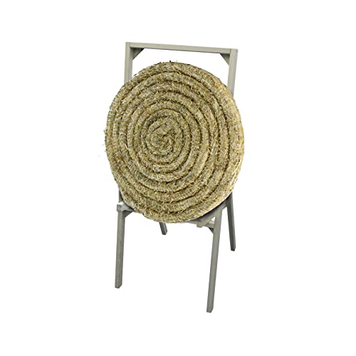 Runde Strohscheibe Deluxe - Ø 80 cm x 8 cm - Zielscheibe - Farbe: Natur + Holzständer S200, Zubehör für Bogenschießen, Pfeil und Bogen, Bogensport Runde Strohscheibe Deluxe - Ø 80 cm x 8 cm - Zielscheibe - Farbe: Natur + Holzständer S200, Zubehör für Bogenschießen, Pfeil und Bogen, Bogensport von BSW