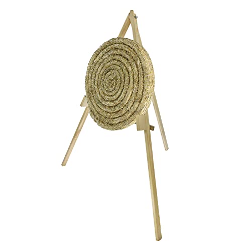 Runde Strohscheibe Deluxe - Ø 80 cm x 8 cm - Zielscheibe - Farbe: Natur + Holzständer S170; Zubehör für Bogenschießen, Pfeil und Bogen, Bogensport Runde Strohscheibe Deluxe - Ø 80 cm x 8 cm - Zielscheibe - Farbe: Natur + Holzständer S170; Zubehör für Bogenschießen, Pfeil und Bogen, Bogensport von BSW