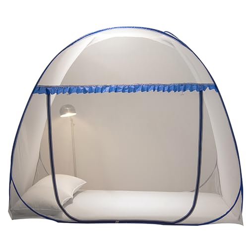 BTAISYDE Pop-up-Moskitonetzzelt für Bettfaltdesign mit Boden Großes Baldachin-Netzzelt Tragbares Reisen Im Innen- und Außenbereich Camping,C,180cm*200cm von BTAISYDE