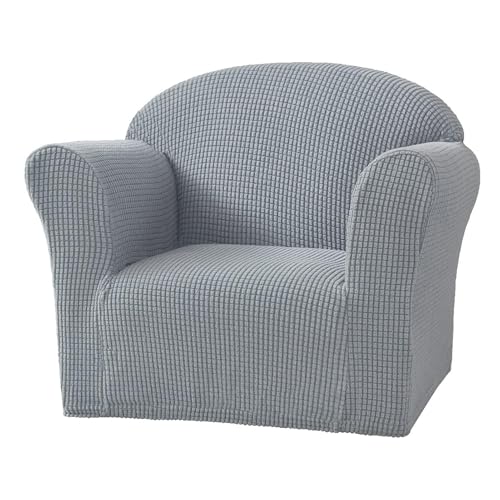 BTAISYDE Recliner Stretch Sofa Slipcover Cover 1 Stück Möbel Schutz Couch Weich mit Elastischen Boden Kinder, Polyester Spandex Jacquard-Gewebe Kleine Karos,C,50 von BTAISYDE