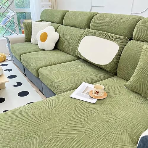 BTAISYDE Sofa Sitzkissenbezüge - Universal Stretch Sofa Slipcovers Couch Sitzbezug L Form, Soft Sofa Sitzbezug Couch Chaise Covers, Sofa Kissen Protector Covers,C,L von BTAISYDE