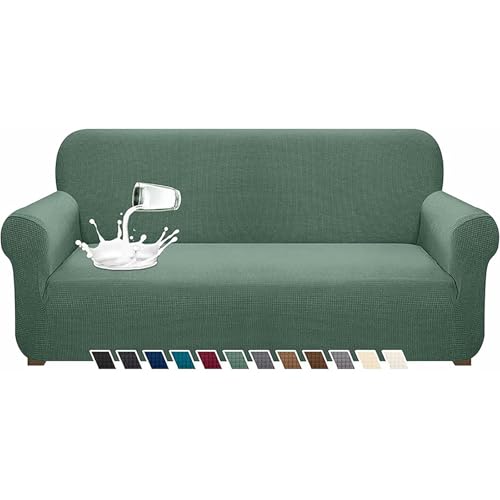 BTAISYDE wasserdichte Sofabezug rutschfest Hohe Stretch 1 Stück Wasserabweisend Couch Slipcover mit Elastischen Bändern, Waschbar Sofa Protector Vier Jahreszeiten Universal,B,180 von BTAISYDE