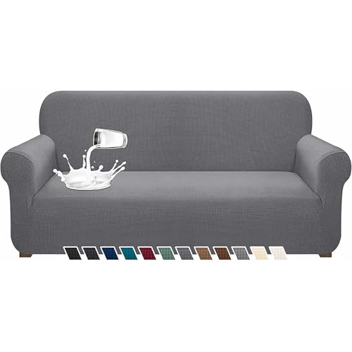 BTAISYDE wasserdichte Sofabezug rutschfest Hohe Stretch 1 Stück Wasserabweisend Couch Slipcover mit Elastischen Bändern, Waschbar Sofa Protector Vier Jahreszeiten Universal,C,130 von BTAISYDE