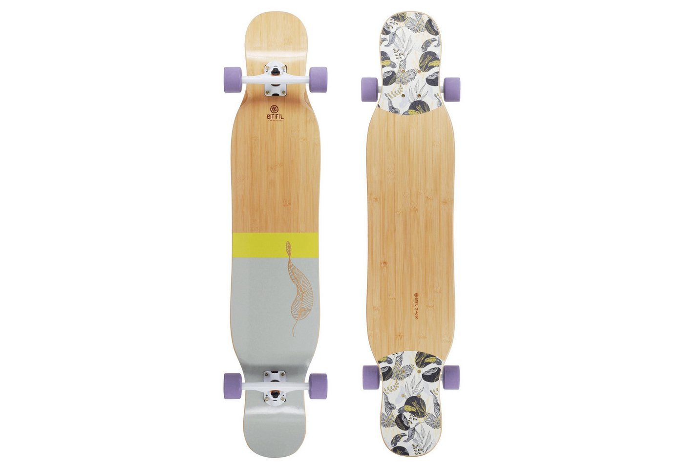 BTFL Longboard NORA - Dancer Bambus/Fiberglas komplett (1-St) von BTFL