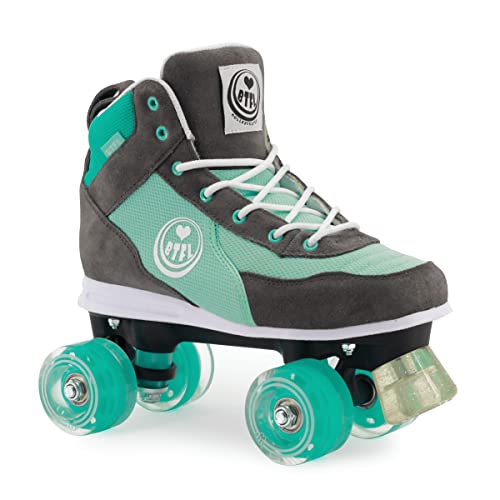 BTFL Trend-Skate Nila Damen,Frauen,Mädchen,Kinder,Rollschuhe,Discoroller,Rollerskates,Retro-Rollschuhe,Classic Roller,Vier Rollen,türkis, EU 37 von BTFL