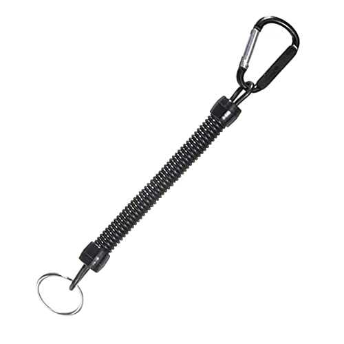 BTGHPI Einziehbares elastisches Seil, Sicherheitsausrüstung, Werkzeug für Outdoor, Wandern, Camping, Anti-Verlust-Schlüsselanhänger, 21 cm - 22 cm von BTGHPI
