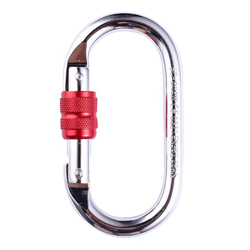 Kletterkarabiner, oval, Schraubverschluss, Karabiner, Feder, Schlüsselanhänger, Clip, Schnalle für Takelage, Seil von BTGHPI