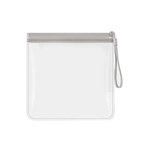 Kompakte, transparente Reisetasche, wasserdicht, Make-up-Aufbewahrungstaschen, einfach zu reinigen, transparente Reisetasche für die Organisation von Toilettenartikeln, grau von BTGHPI