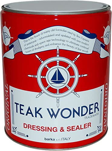BTK Teak Wonder Dressing & Sealer 1 Liter 4 Liter Imprägnierung für Teak Barca Politur Nautica, 1 LT von BTK
