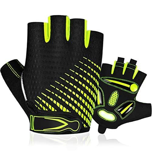 BTNEEU Fingerlose Fahrradhandschuhe mit Gel Halbfinger Radsport Handschuhe für Damen und Herren, Atmungsaktiv Rutschfestes Rennrad Handschuhe Männer für Mountainbike Training Fitness Sport BTNEEU Fingerlose Fahrradhandschuhe mit Gel Halbfinger Radsport Handschuhe für Damen und Herren, Atmungsaktiv Rutschfestes Rennrad Handschuhe Männer für Mountainbike Training Fitness Sport von BTNEEU