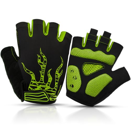 BTNEEU Fingerlose Fahrradhandschuhe mit Gel Mountainbike Handschuhe Halbfinger Männer, Atmungsaktiv Trainingshandschuhe Rennrad Handschuhe Radhandschuhe MTB Handschuhe für Damen Herren BTNEEU Fingerlose Fahrradhandschuhe mit Gel Mountainbike Handschuhe Halbfinger Männer, Atmungsaktiv Trainingshandschuhe Rennrad Handschuhe Radhandschuhe MTB Handschuhe für Damen Herren von BTNEEU