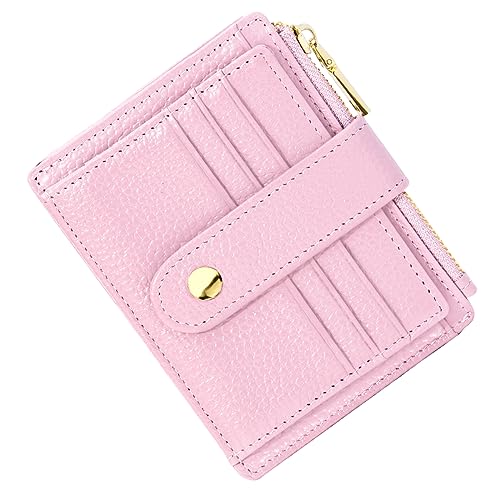 BTNEEU Kreditkartenetui Damen Echtes Leder Geldbörse Klein RFID Schutz Kartenetui mit Münzfach Herren Geldbeutel Mini Portemonnaie Visitenkartenetui Slim Card Holder mit 9 Kartenfächer (Sakura pink) BTNEEU Kreditkartenetui Damen Echtes Leder Geldbörse Klein RFID Schutz Kartenetui mit Münzfach Herren Geldbeutel Mini Portemonnaie Visitenkartenetui Slim Card Holder mit 9 Kartenfächer (Sakura pink) von BTNEEU