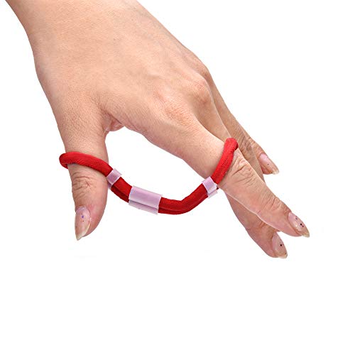 BTOSEP Verstellbare Fingerschlinge, Bogenschießen-Fingerschlinge für Recurve-Bogen, Jagd- und Schießzubehör (Rot) von BTOSEP
