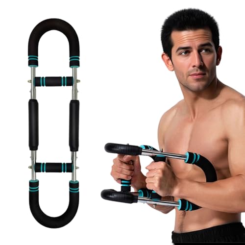 Biegehantel 20-40kg, Verstellbarer Power Twister mit U-formige Doppel Königsfeder, Brusttrainer mit Rutschfester Schaumstoffgriff, Bizeps Trainingsgerät, Fitnessgeräte für Zuhause von BTSAE