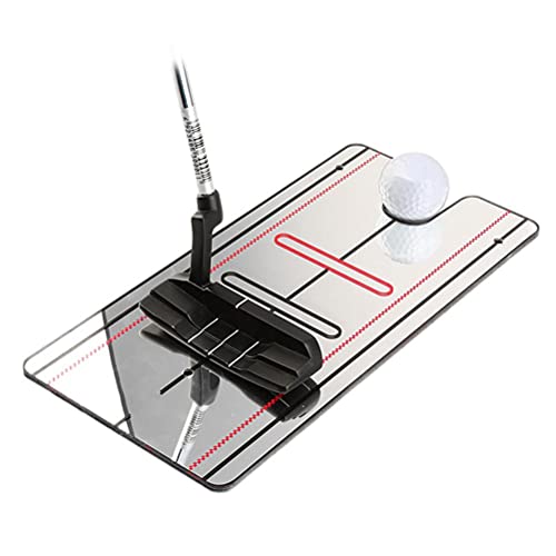 BTSEURY Golf Setzen Ausrichtungsspiegel, Golf Putter Mirror Golf Haltung Korrektor Spiegel Golf Puting Trainingshilfe für Anfänger von BTSEURY