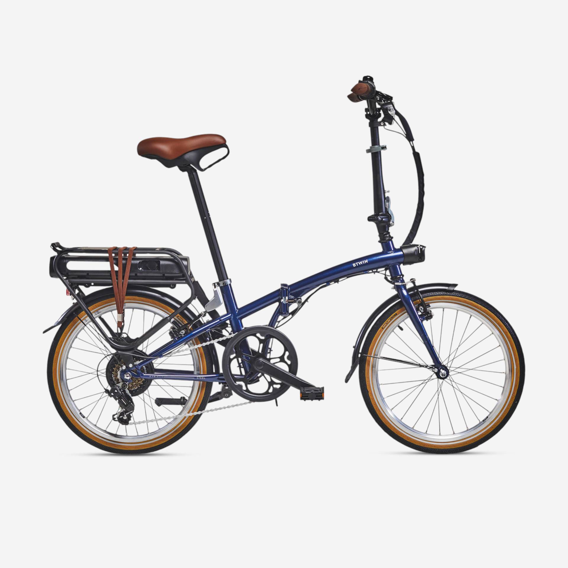 E-Bike Klapprad 20 Zoll E-Fold 500 blau E-Bike Klapprad 20 Zoll E-Fold 500 blau von BTWIN