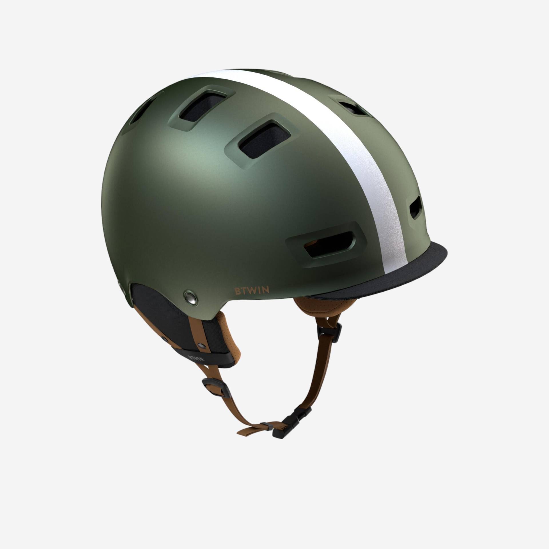 Fahrradhelm City CBH 540 Bowl khaki von BTWIN