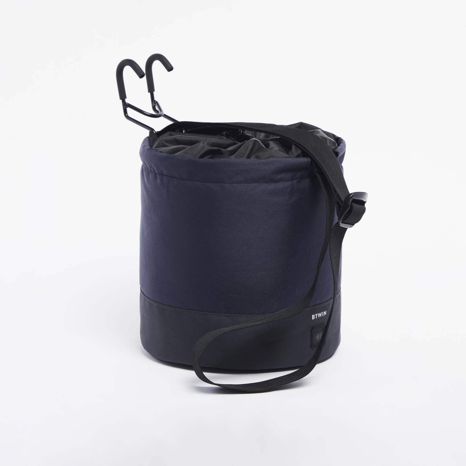 Fahrradkorb Klapprad faltbar 10 l mit Schultergurt blau Fahrradkorb Klapprad faltbar 10 l mit Schultergurt blau von BTWIN