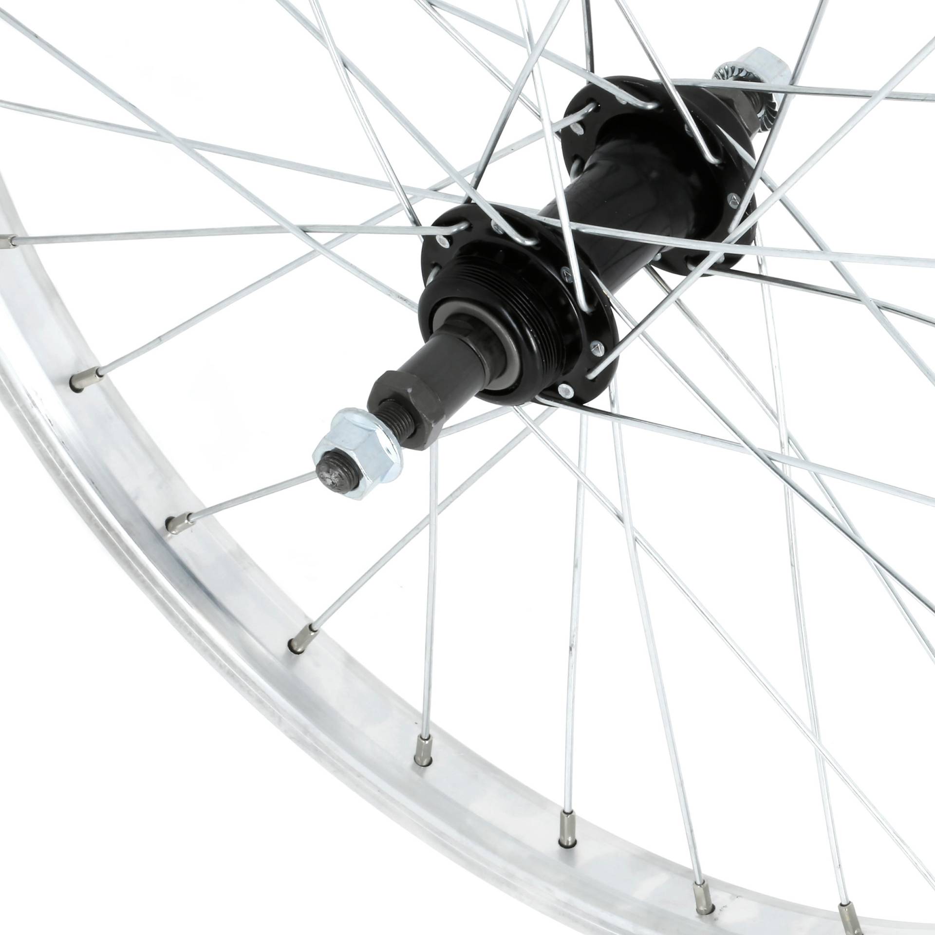 Hinterrad 20" Kinderfahrrad einwandig Freilauf silber Hinterrad 20" Kinderfahrrad einwandig Freilauf silber von BTWIN