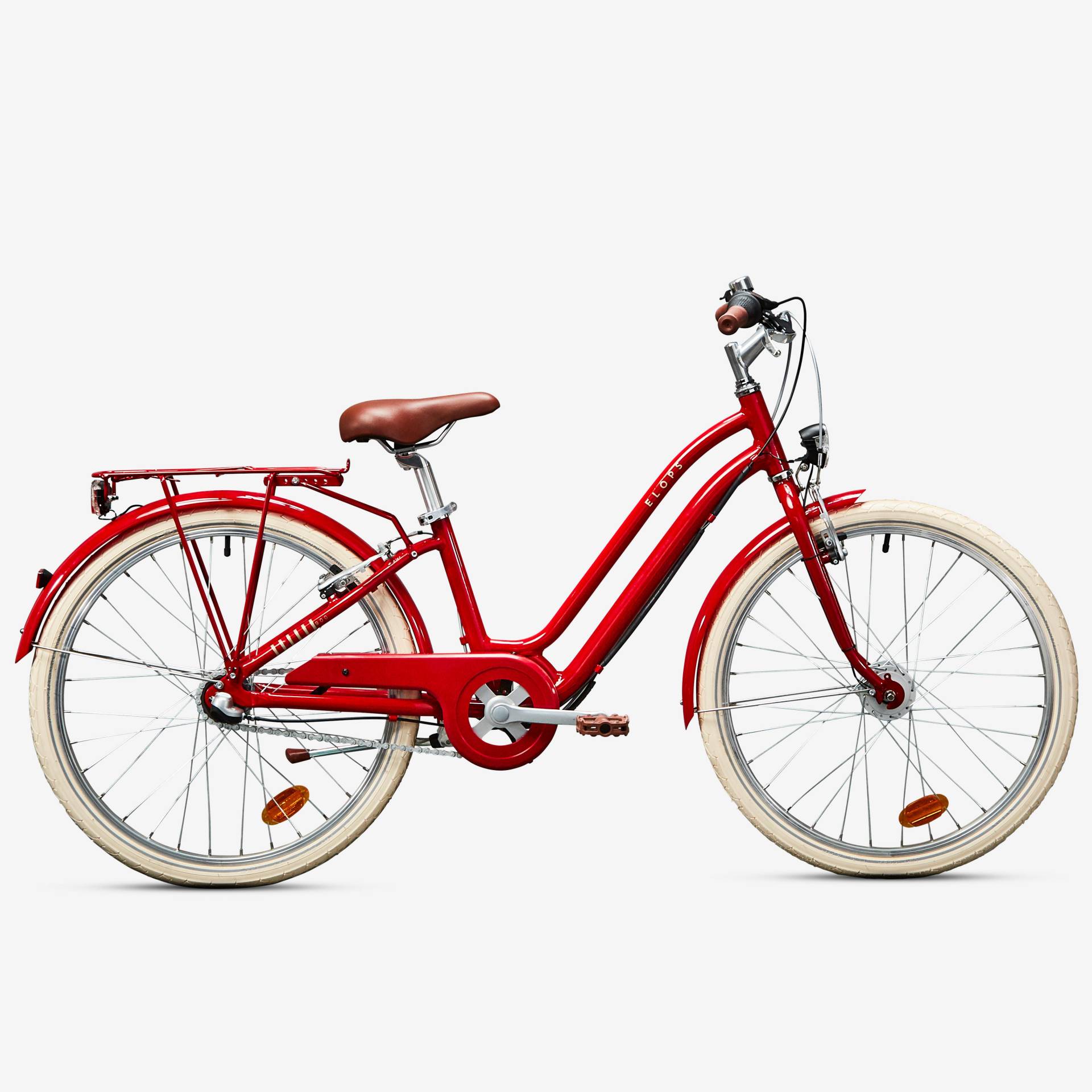 Kinderfahrrad  24 Zoll Elops 900 rot von BTWIN