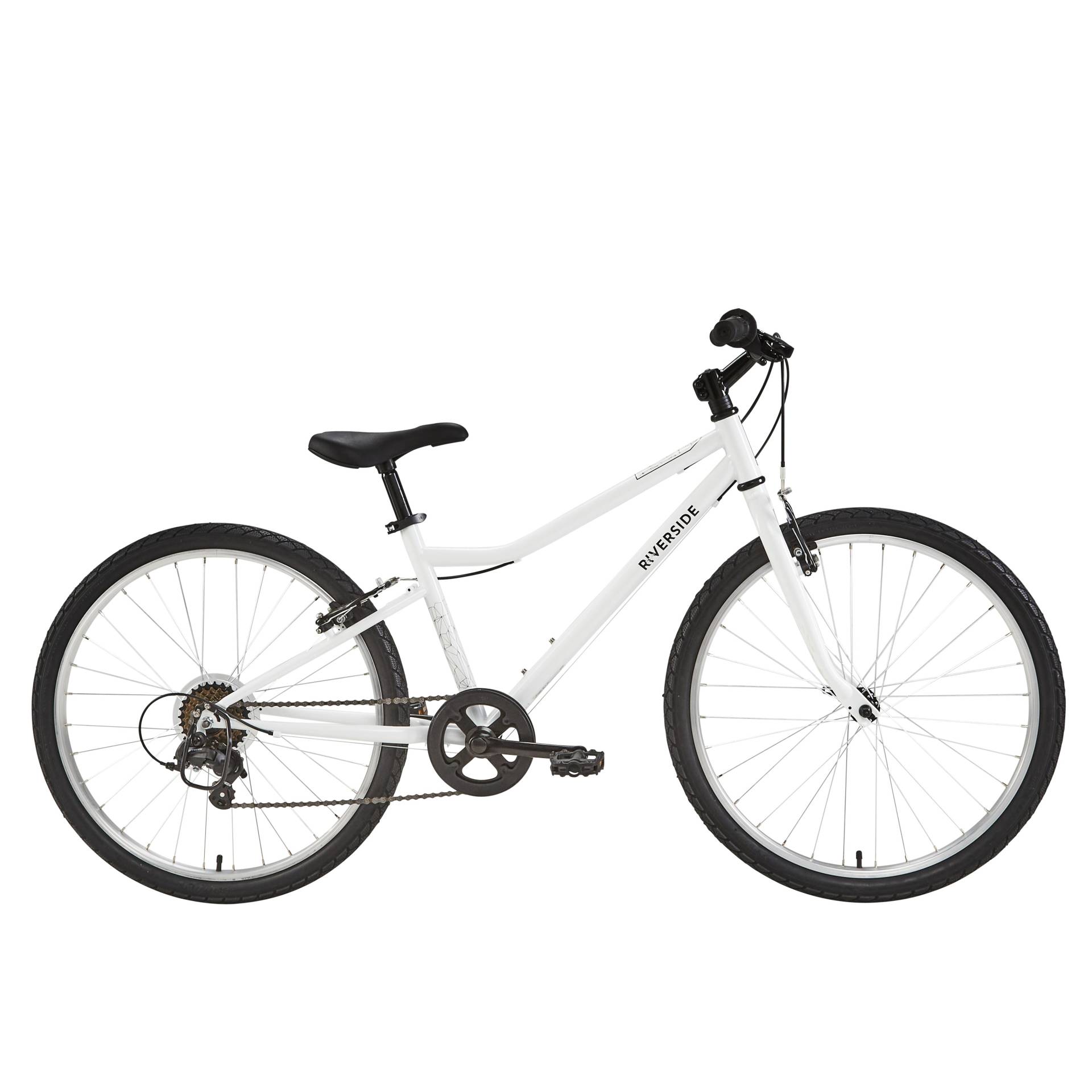 Kinderfahrrad 24 Zoll Riverside 100 weiß Kinderfahrrad 24 Zoll Riverside 100 weiß von BTWIN