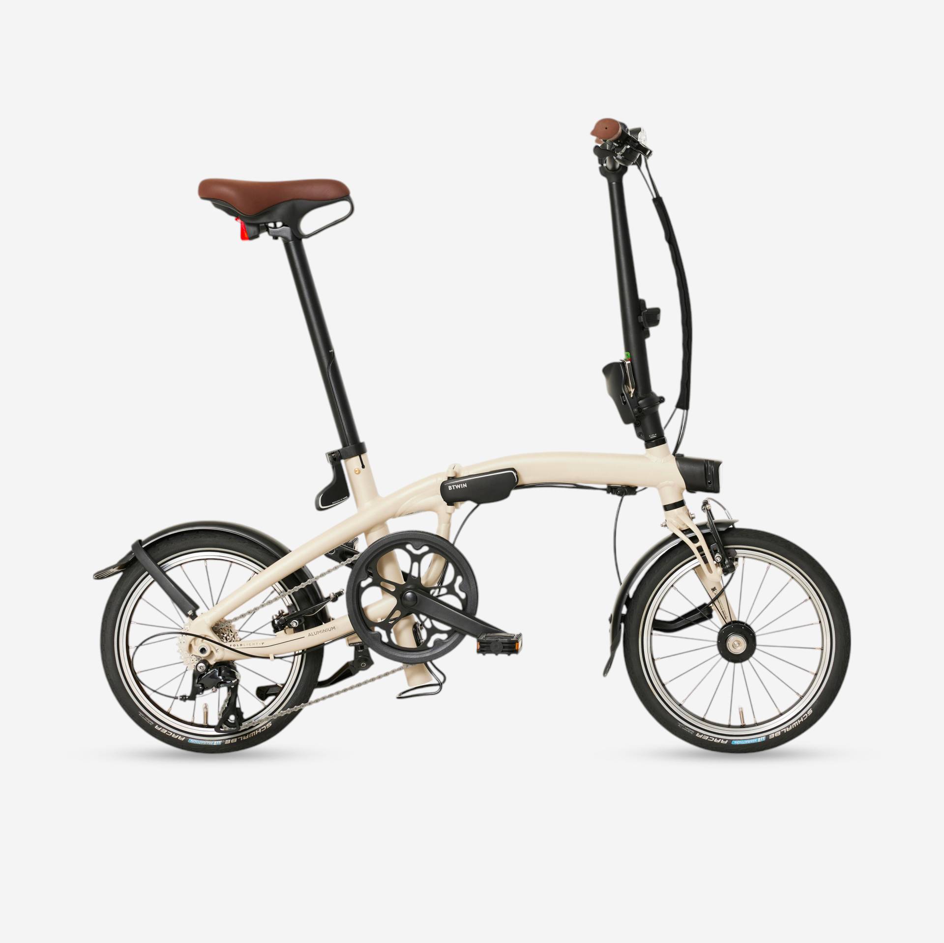 Klapprad 16 Zoll ultrakompakt Fold Light 1 Second Beige Klapprad 16 Zoll ultrakompakt Fold Light 1 Second Beige von BTWIN