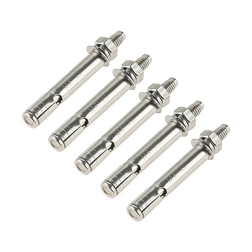 BTWYU Nägel für Wand, Hardware Nägel M6-M24Expansionsschraube Schraube Edelstahl Ankerhülse Betonstab Wandbefestigung Selbstschneidender Nagel Innensechskantkopf(M8*80 2PCS) von BTWYU