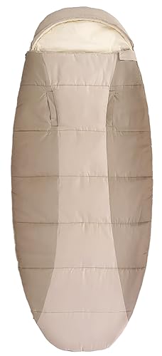 Ultraleichter Schlafsack, eiförmiger Schlafsack für den Außenbereich, erreichbares Design, verstellbare Kappenöffnung, leicht zu tragen, für kaltes Winterwetter, Camping, Wandern b von BTYDKL