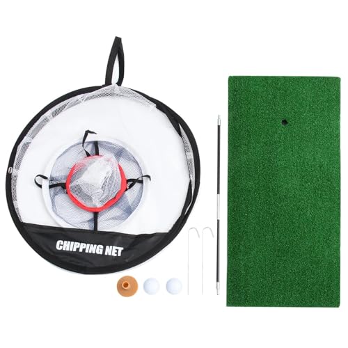 BTYQKZVPM, Golf-Übungsnetze für Zuhause, Chipping-Matte, Golf-Zielzubehör, Pitching-Käfig-Übungsnetz, Putting Indoor Golf Training Zubehör von BTYQKZVPM