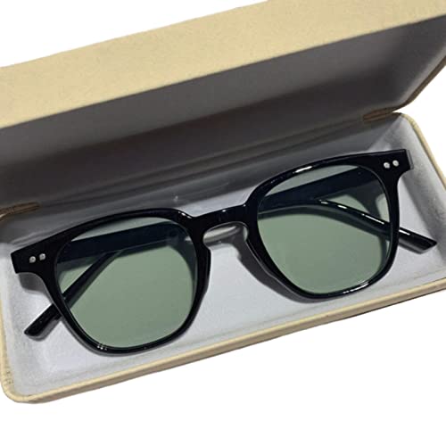 BUCROS Sonnenbrille Herren Vintage Quadratische Sonnenbrille Frauen Übergroße Sonnenbrille Mann Schwarze Brille-C4,A Pair of Glasses von BUCROS