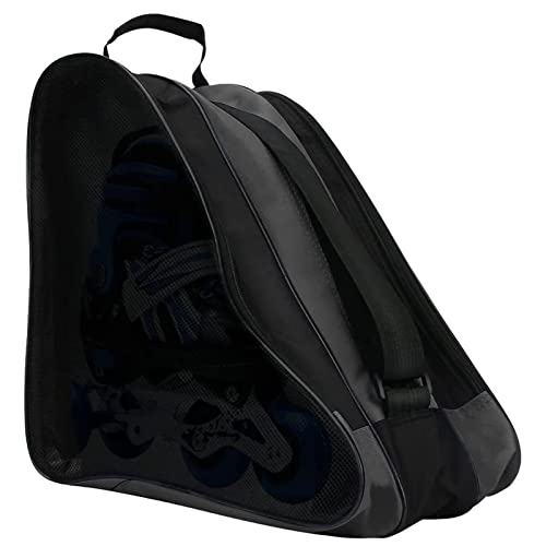 BUKBAG Rollschuhtasche | Unisex Schlittschuhtasche mit verstellbarem Schultergurt – Schlittschuhtasche mit drei Schichten Kapazität Taschen zum Tragen von Schlittschuhen, Rollschuhen, Inlineskates für von BUKBAG