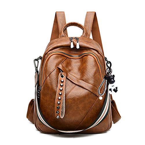 BUKESIYI Damen Tasche Rucksack Handtasche Frauen Backpack Klein Anti Diebstahl Schulrucksack Laptop Weekender PU Leder CCDE78196 Braun BUKESIYI Damen Tasche Rucksack Handtasche Frauen Backpack Klein Anti Diebstahl Schulrucksack Laptop Weekender PU Leder CCDE78196 Braun von BUKESIYI