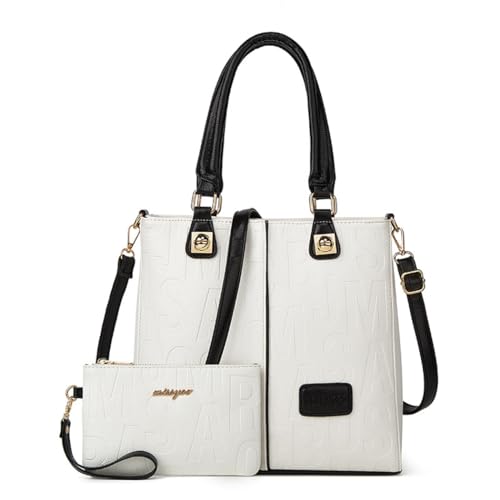BUKESIYI Damen Tasche Umhängetasche Handtasche Frauen Klein Schultertasche Weekender Lack PU Leder CCDE77502 Nicht-Gerade Weiss BUKESIYI Damen Tasche Umhängetasche Handtasche Frauen Klein Schultertasche Weekender Lack PU Leder CCDE77502 Nicht-Gerade Weiss von BUKESIYI