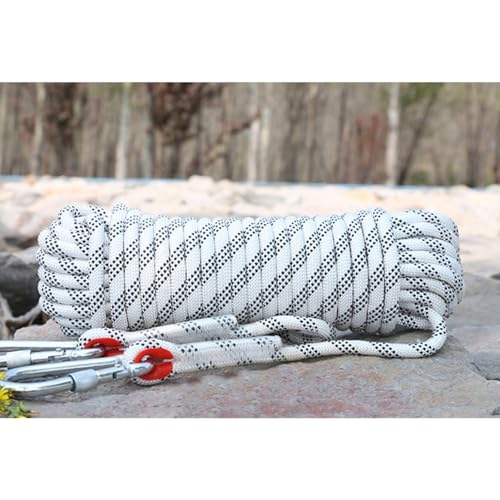 Outdoor-Seil, 10 mm, Kletterseil, 15 m, 25 m, 35 m, 45 m, 90 m, 180 m, statisches Kletterseil, Abseilseil für Outdoor-Wandern, Sicherheit, Fluchtseil, Rettungsfallschirm (Colo von BULANG