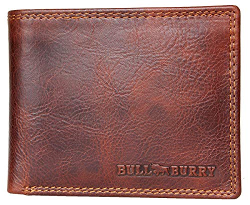 Bull Burry® Leder Geldbörse Herren mit RFID Schutz I Echtleder Geldbeutel für Männer I Portemonnaie Brieftasche Wallet Portmonee von BULL BURRY