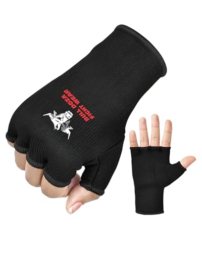 M - Vier Größen – Boxbandagen, Innenhandschuhe zum Boxen, Halbfinger, elastisch unter den Fausthandschuhen, Geruchsschutz – ideal für MMA, Muay Thai, Kickboxen, Kampfsport-Training, Kampfsport M - Vier Größen – Boxbandagen, Innenhandschuhe zum Boxen, Halbfinger, elastisch unter den Fausthandschuhen, Geruchsschutz – ideal für MMA, Muay Thai, Kickboxen, Kampfsport-Training, Kampfsport von BULL DOZA FIGHT WEAR