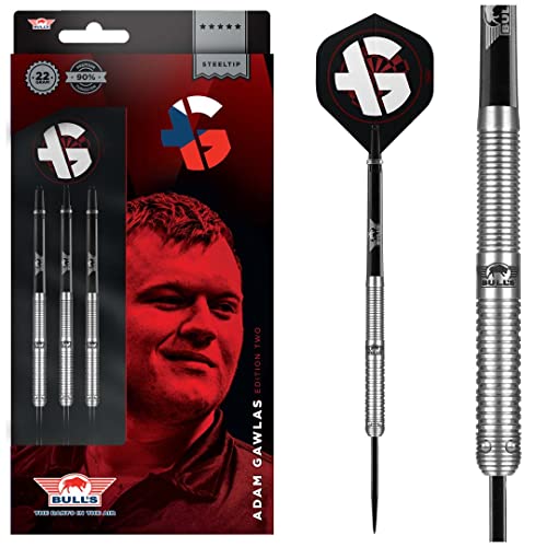 BULL'S Adam Gawlas E2 90% Tungsten Steel Dart Pfeile | Profi dartpfeile 24 Gramm | Dartpfeile für Profi Dartspieler | BULL'S Adam Gawlas E2 90% Tungsten Steel Dart Pfeile | Profi dartpfeile 24 Gramm | Dartpfeile für Profi Dartspieler | von BULL'S