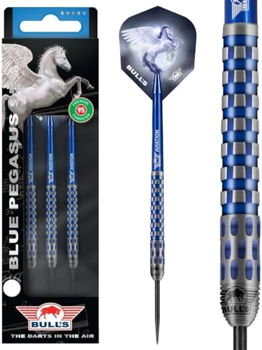 BULL'S Blue Pegasus C 95% Tungsten Dartpfeile für jeden Spieler - Mirror and Pixel Grip - professionelle Dartpfeilen - 24 Gramm BULL'S Blue Pegasus C 95% Tungsten Dartpfeile für jeden Spieler - Mirror and Pixel Grip - professionelle Dartpfeilen - 24 Gramm von BULL'S
